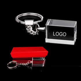 Crystal Rectangle Keychain