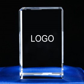 3D Laser Crystal Block Award