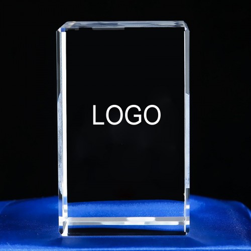 3D Laser Crystal Block Award