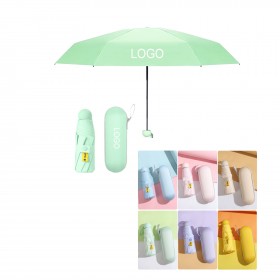 Mini Portable Umbrella With Case
