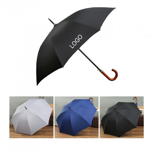 Wooden J-Handle Golf Umbrella