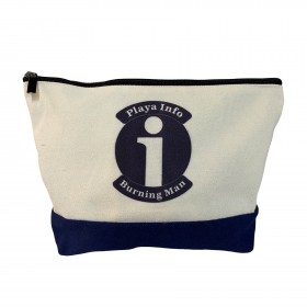 Two-Tone Canvas Cosmetic Bag