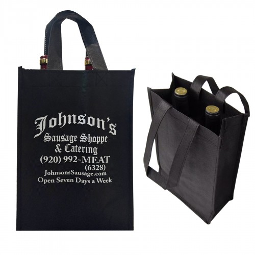 2 Bottle Non-Woven Wine Tote Bag