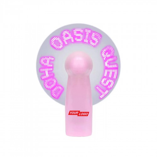 LED Mini Handheld Fan with Message Display LED Mini Handheld Fan with Message Display