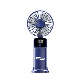 Rechargeable Portable Handheld Fan with Digital Battery Display