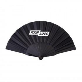 Plastic Rib Fabric Folding Hand Fan