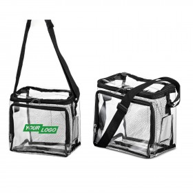 Clear PVC Lunch Tote Stadium Bag