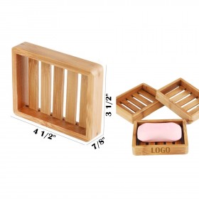 Bamboo Soap Dish With Drainage
